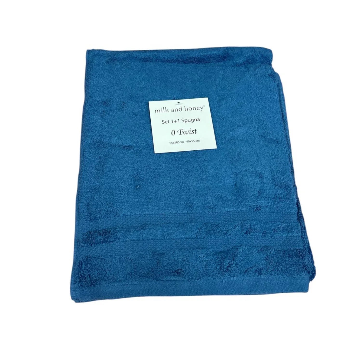 Set Asciugamani 1+1 Milk and Honey Twist in Spugna di Cotone – Made in Italy - The King Luxury