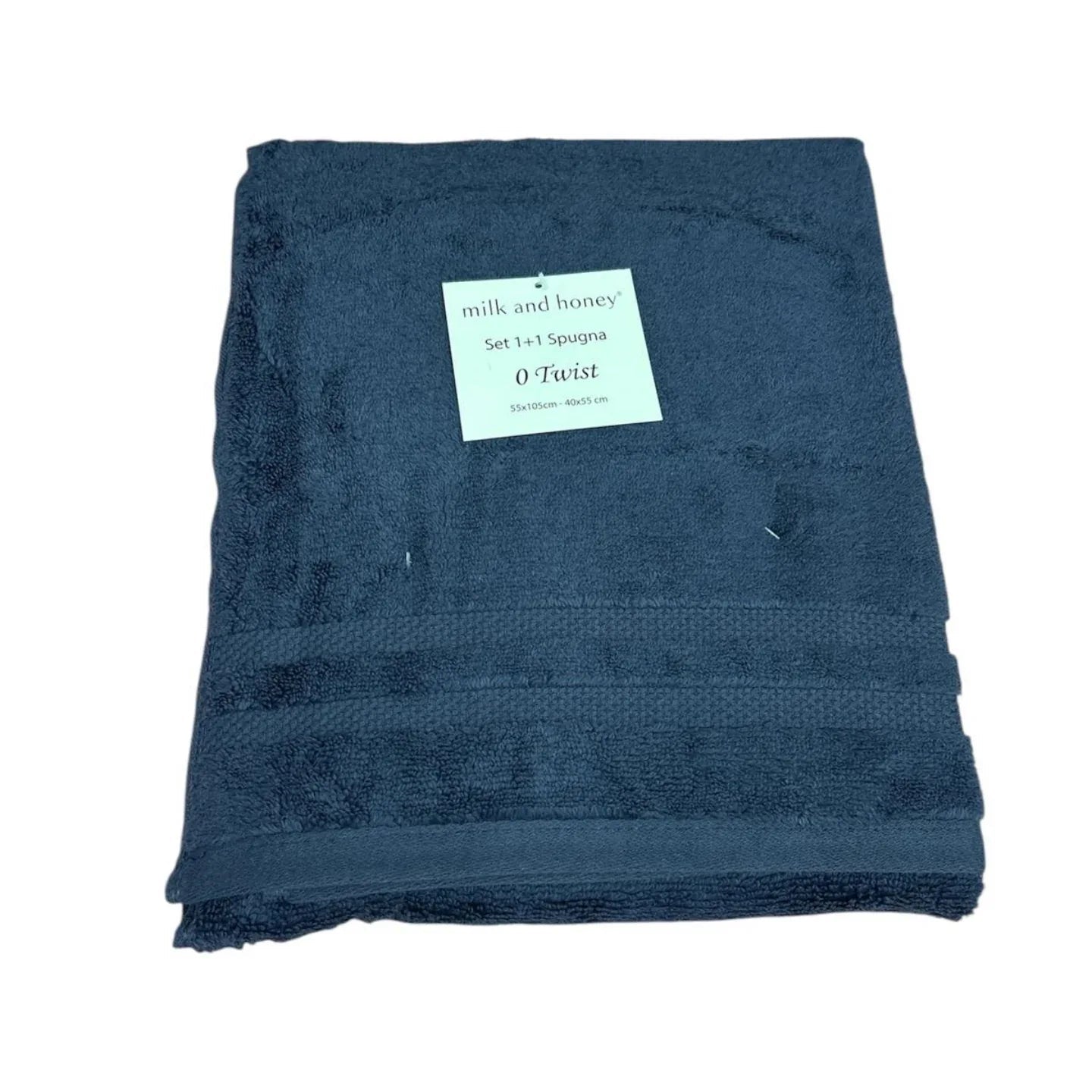 Set Asciugamani 1+1 Milk and Honey Twist in Spugna di Cotone – Made in Italy - The King Luxury