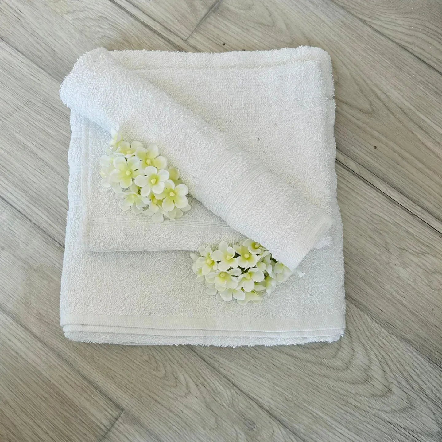 Set asciugamani 3 pz Suprema Dominique Spugna di Cotone - The King Luxury