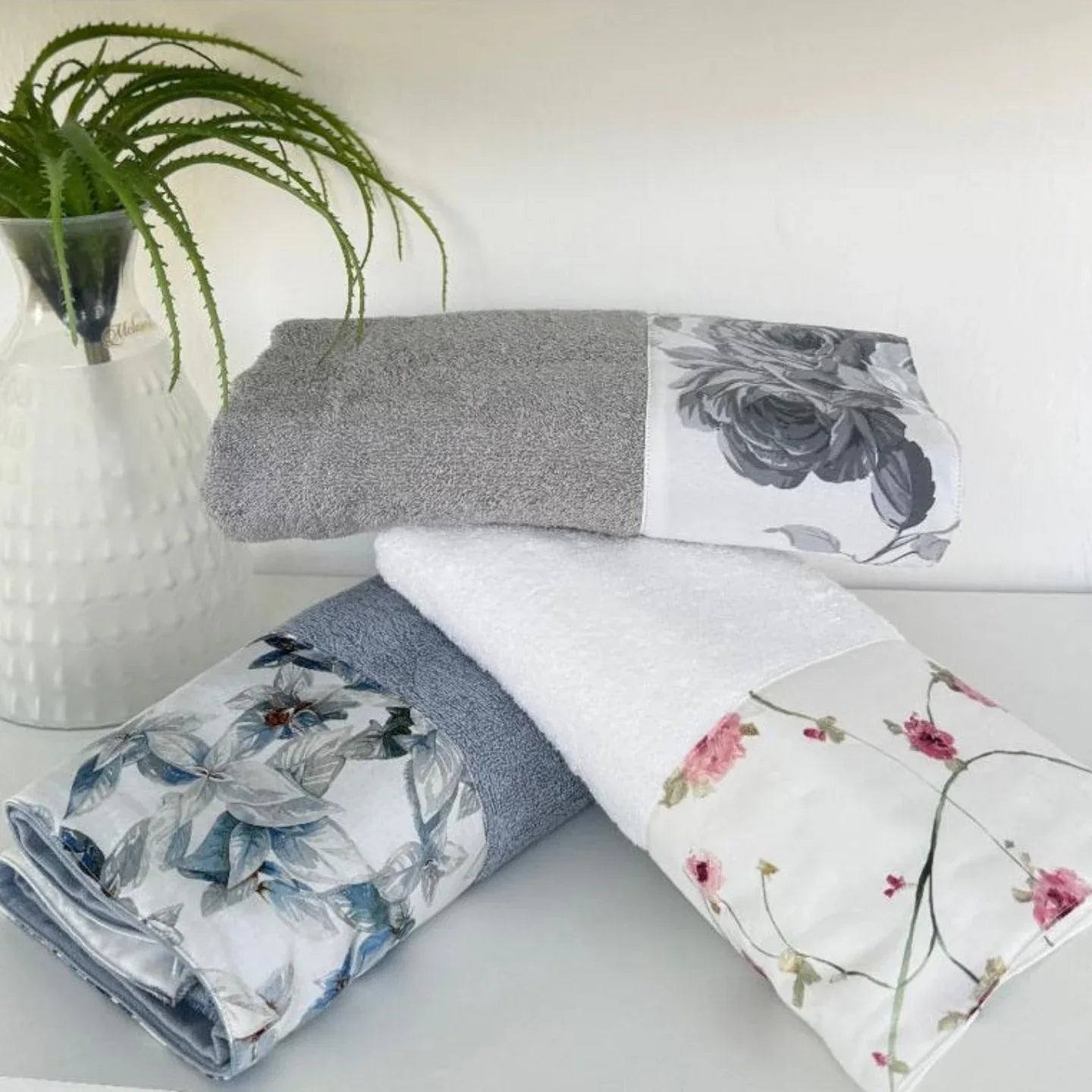 Set Asciugamani 3+3 Alexander Tuscany Home Balza – Spugna di Cotone - The King Luxury