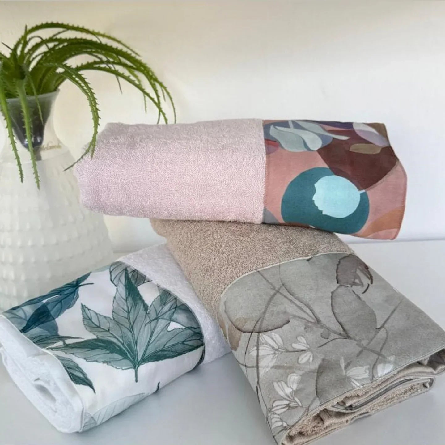 Set Asciugamani 3+3 Alexander Tuscany Home Balza – Spugna di Cotone - The King Luxury