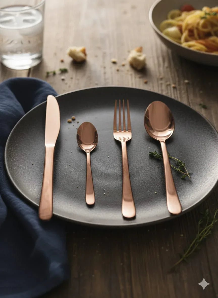 Set Posate Preziosa PS8004 Acciaio - The King Luxury