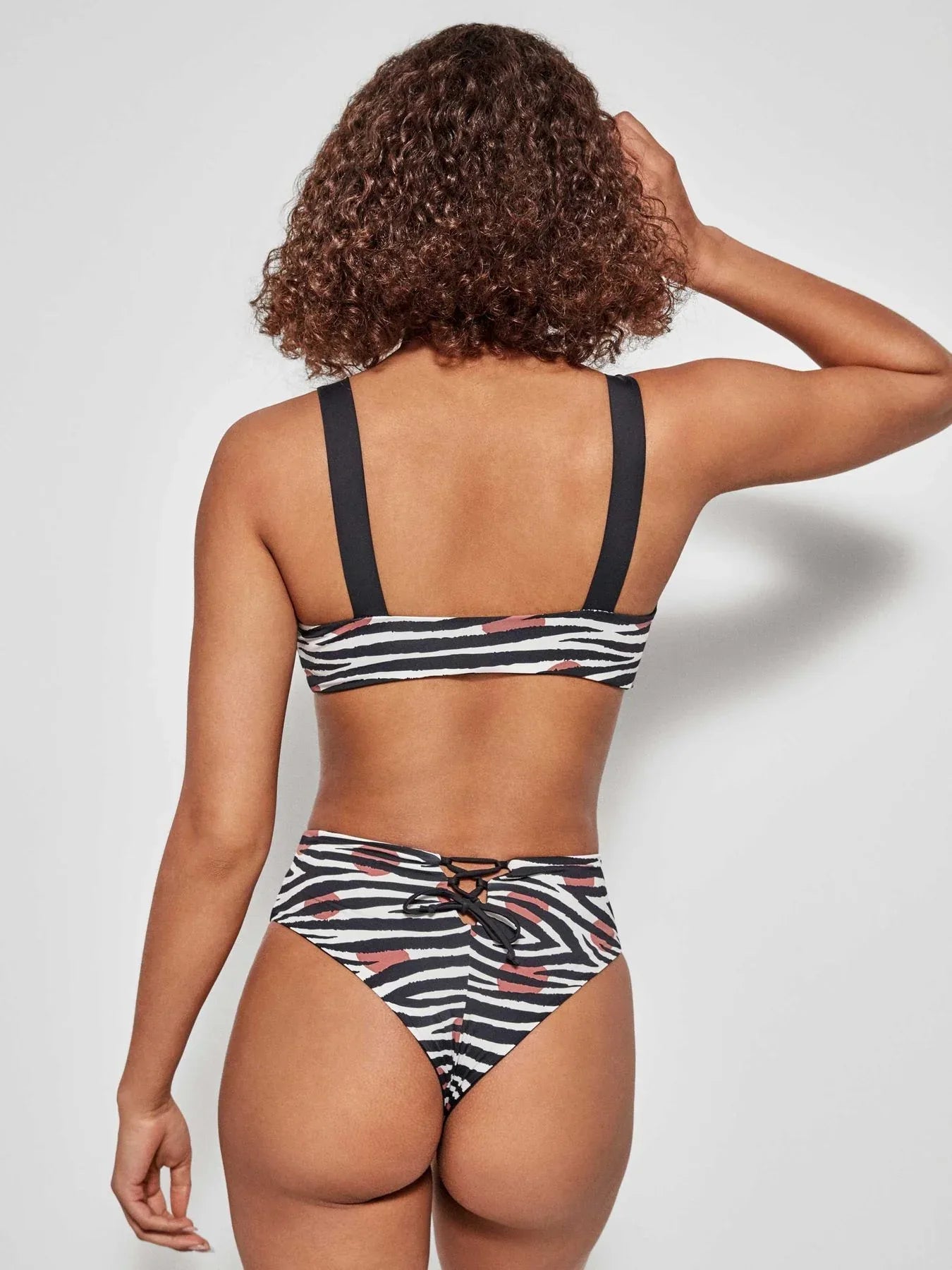 Slip alto con top bikini Gisela Estampado - The King Luxury