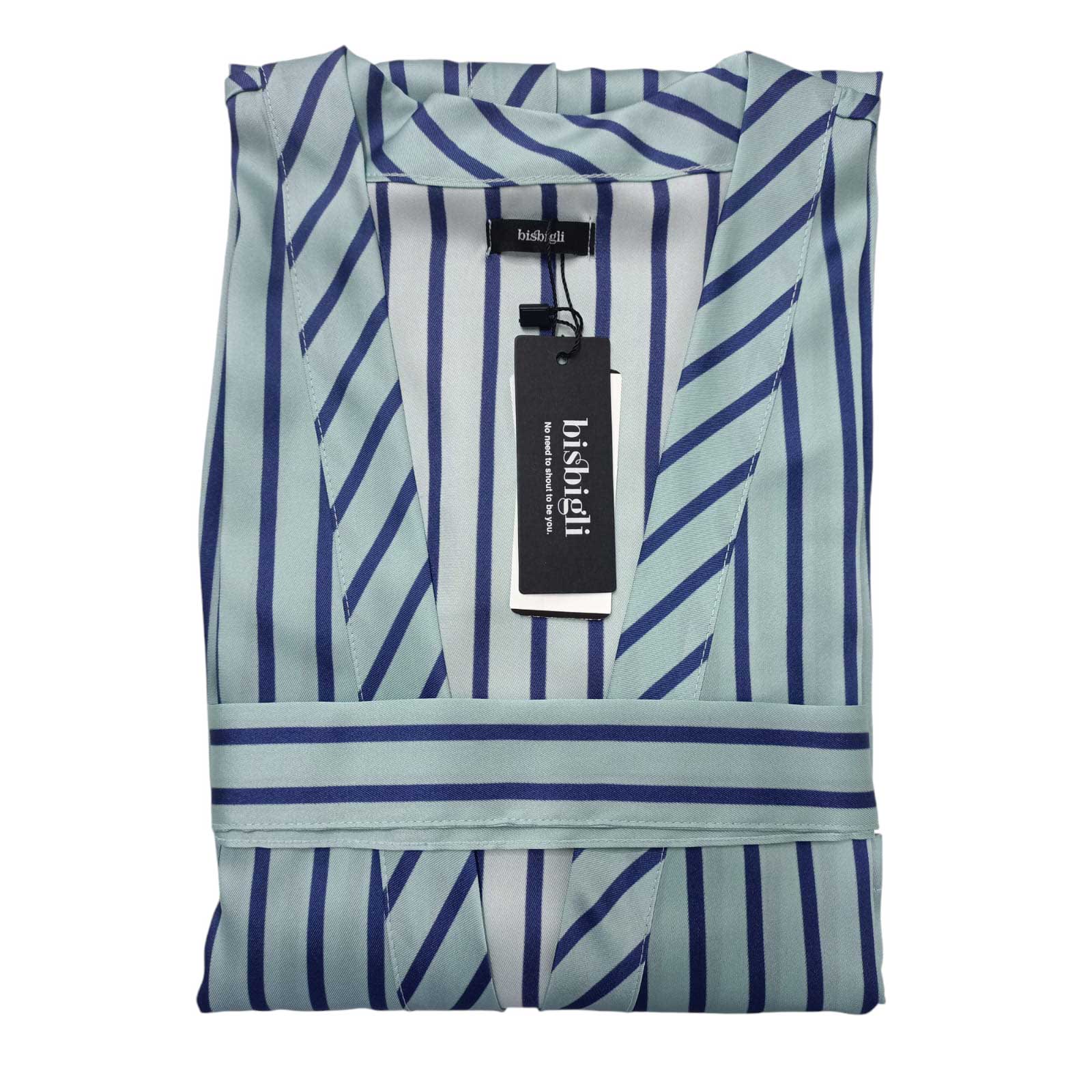 Kimono donna Bisbigli Avenue, Serie 6 Fifth Avenue, manica lunga, in tessuto morbido 100% poliestere, elegante e Made in Italy.