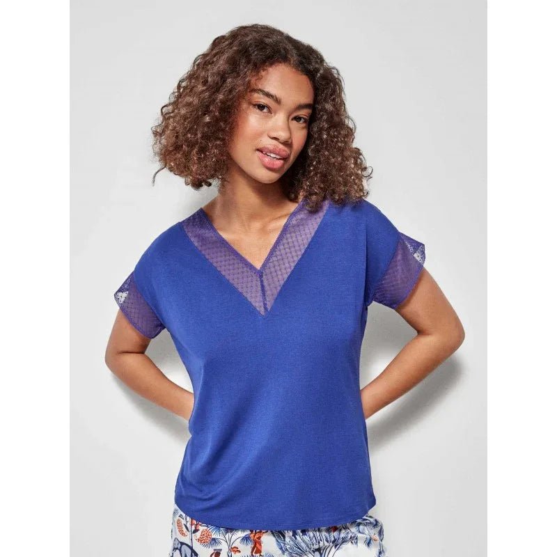 T-Shirt Gisela Azul - The King Luxury