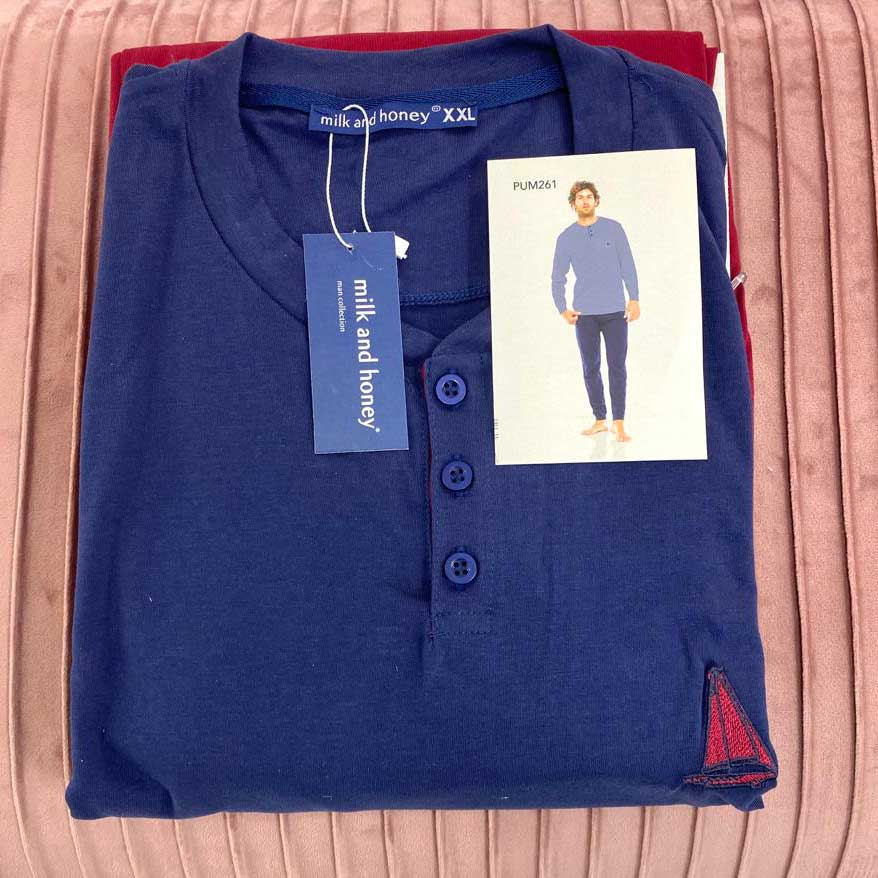 Pigiama Autunno/Inverno Uomo Milk And Honey Sail Boat Cotone