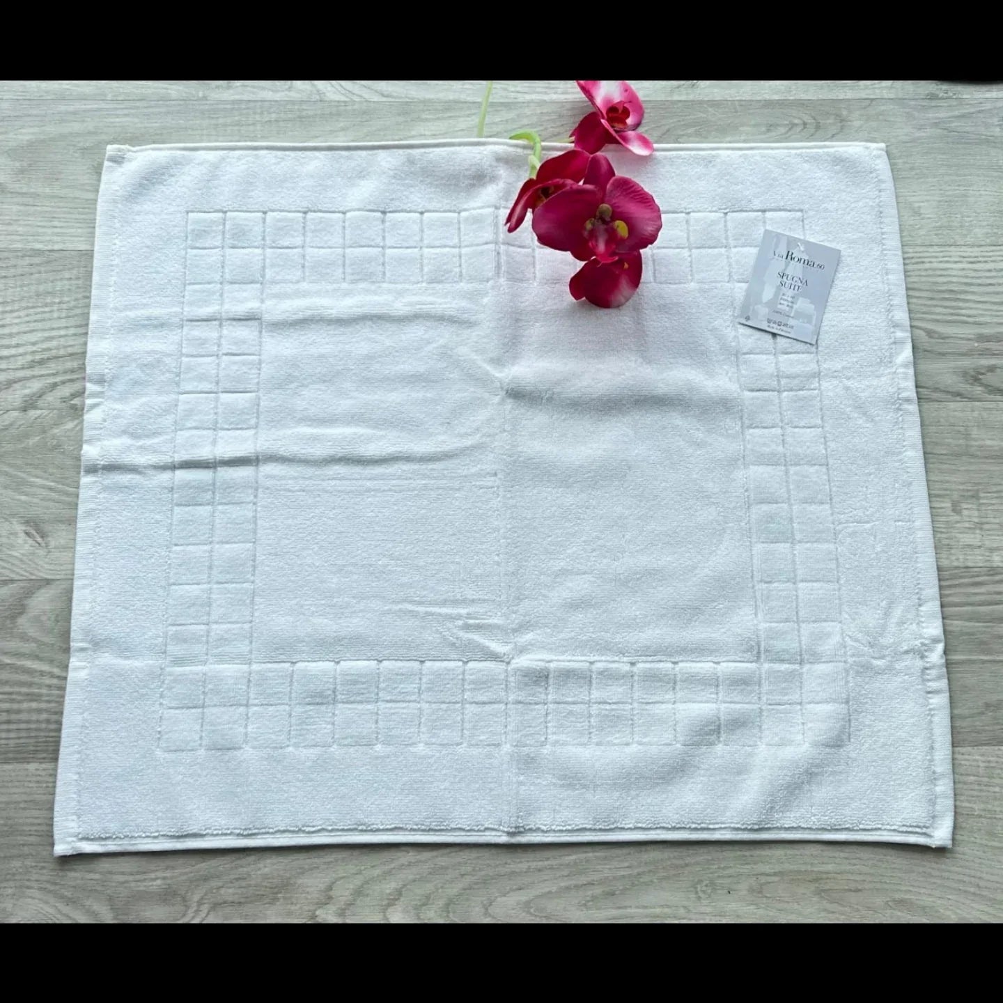 Tappeto Bagno Box Via Roma 60 – Spugna di Cotone Extra Soffice 50x70 cm - The King Luxury