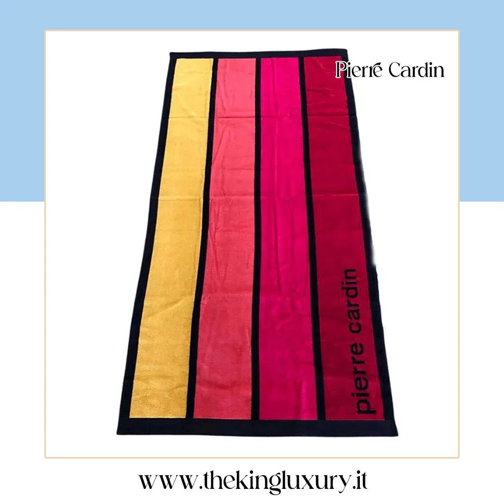 Telo mare Pierre Cardin Velur 90x160 CM Spugna di Cotone Cimato - The King Luxury