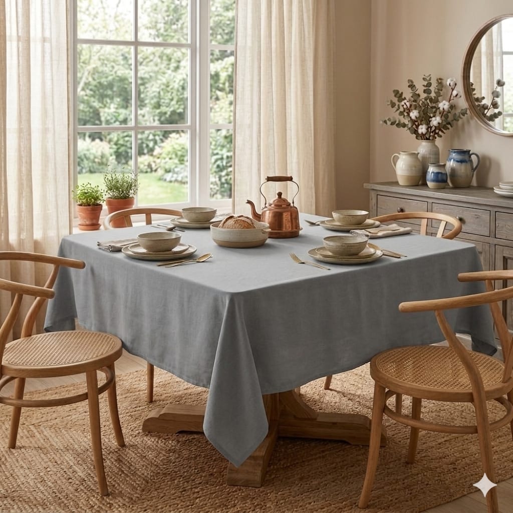 Tovaglia da Tavola Antica Tessitura Italiana Sempre Pulita X12 Poliestere - The King Luxury