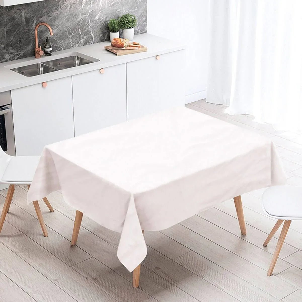 Tovaglia da Tavola Antica Tessitura Italiana Sempre Pulita X18 Poliestere - The King Luxury