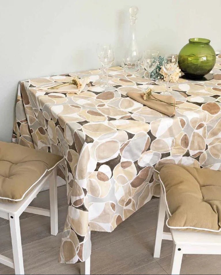 Tovaglia da Tavola Maestri Cotonieri Ellisse Cotone - The King Luxury