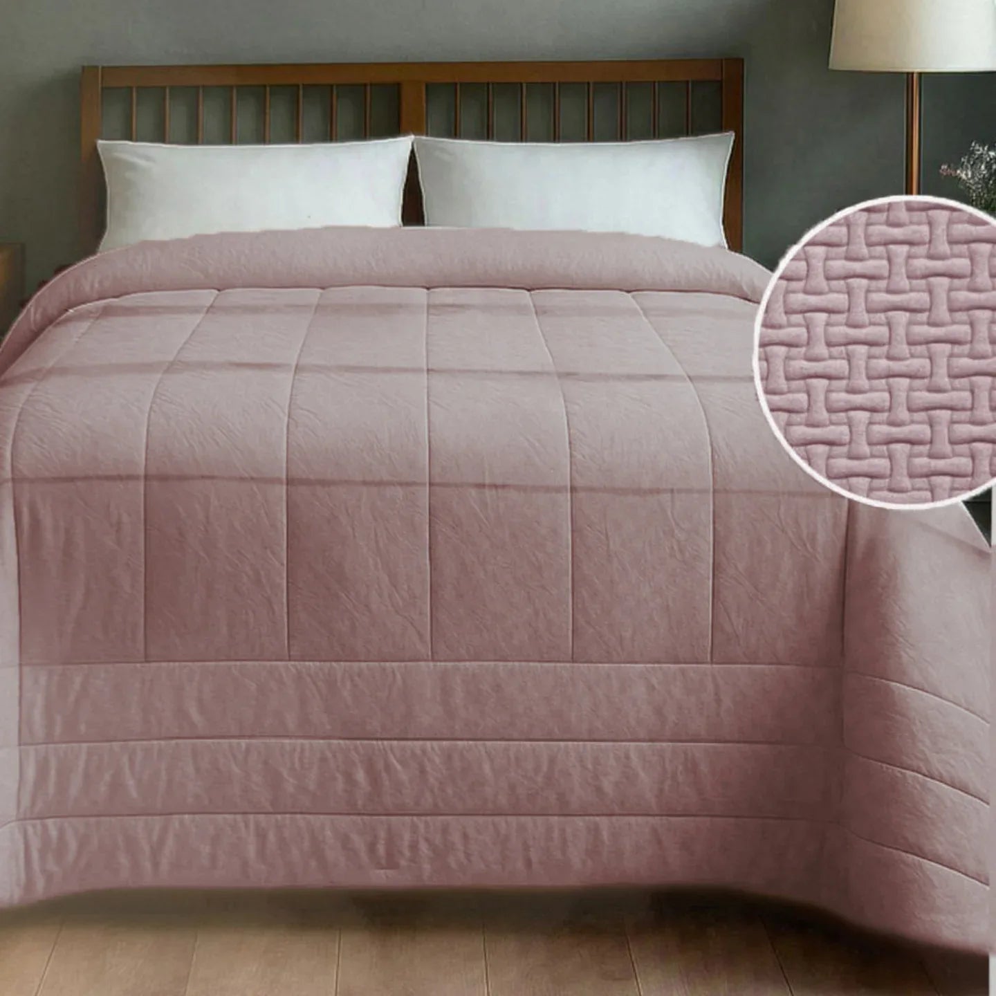 Trapunta 1 Piazza e 1/2 Velluto Jacquard Modrian – Effetto Martellato 220x260 cm - The King Luxury