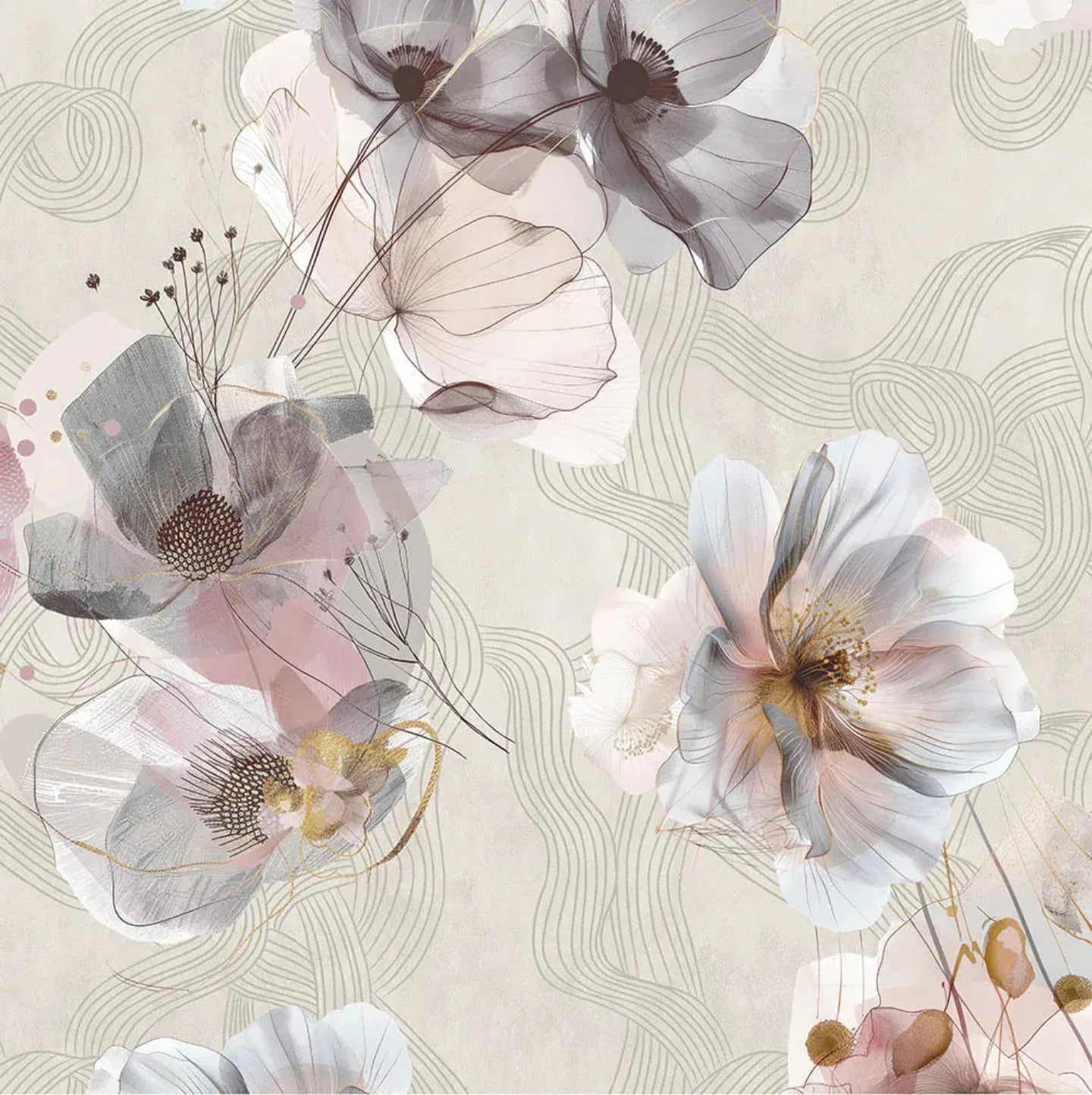 Trapunta Matrimoniale Blossom Double - Face in Percalle 200TC Riciclato – Tessitura Randi - The King Luxury