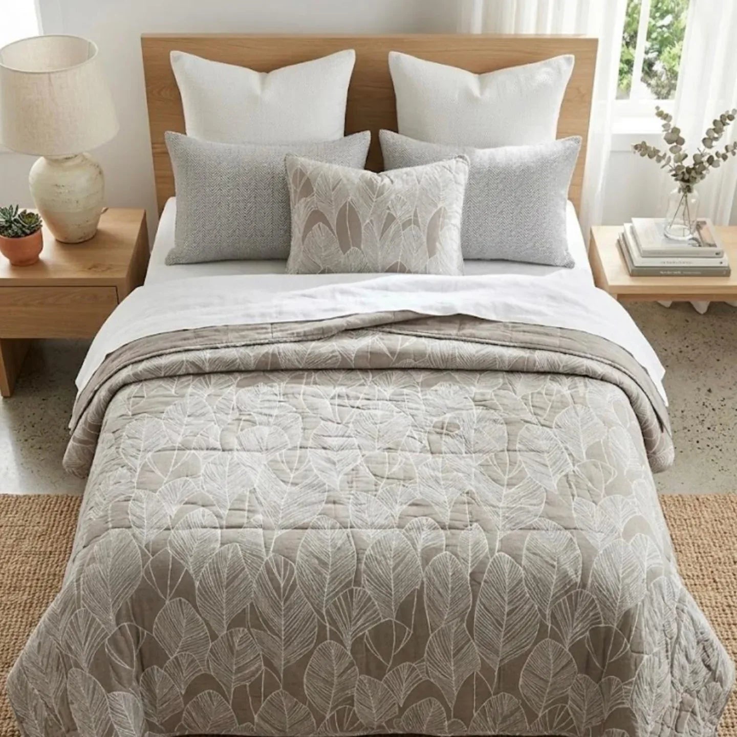 Trapuntino Casa Giulia Egeo Algeri Matrimoniale Jacquard - The King Luxury