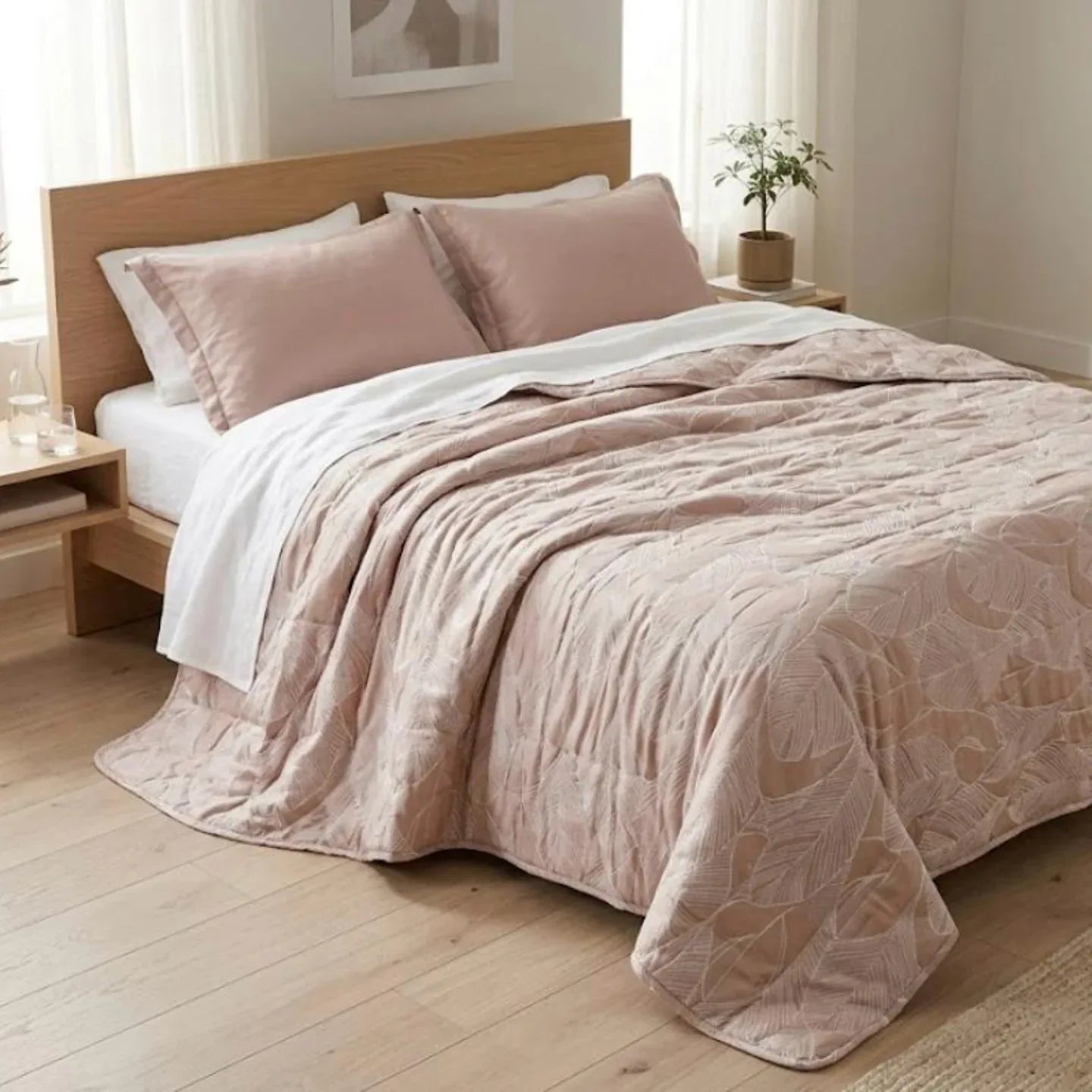 Trapuntino Casa Giulia Egeo Algeri Matrimoniale Jacquard - The King Luxury