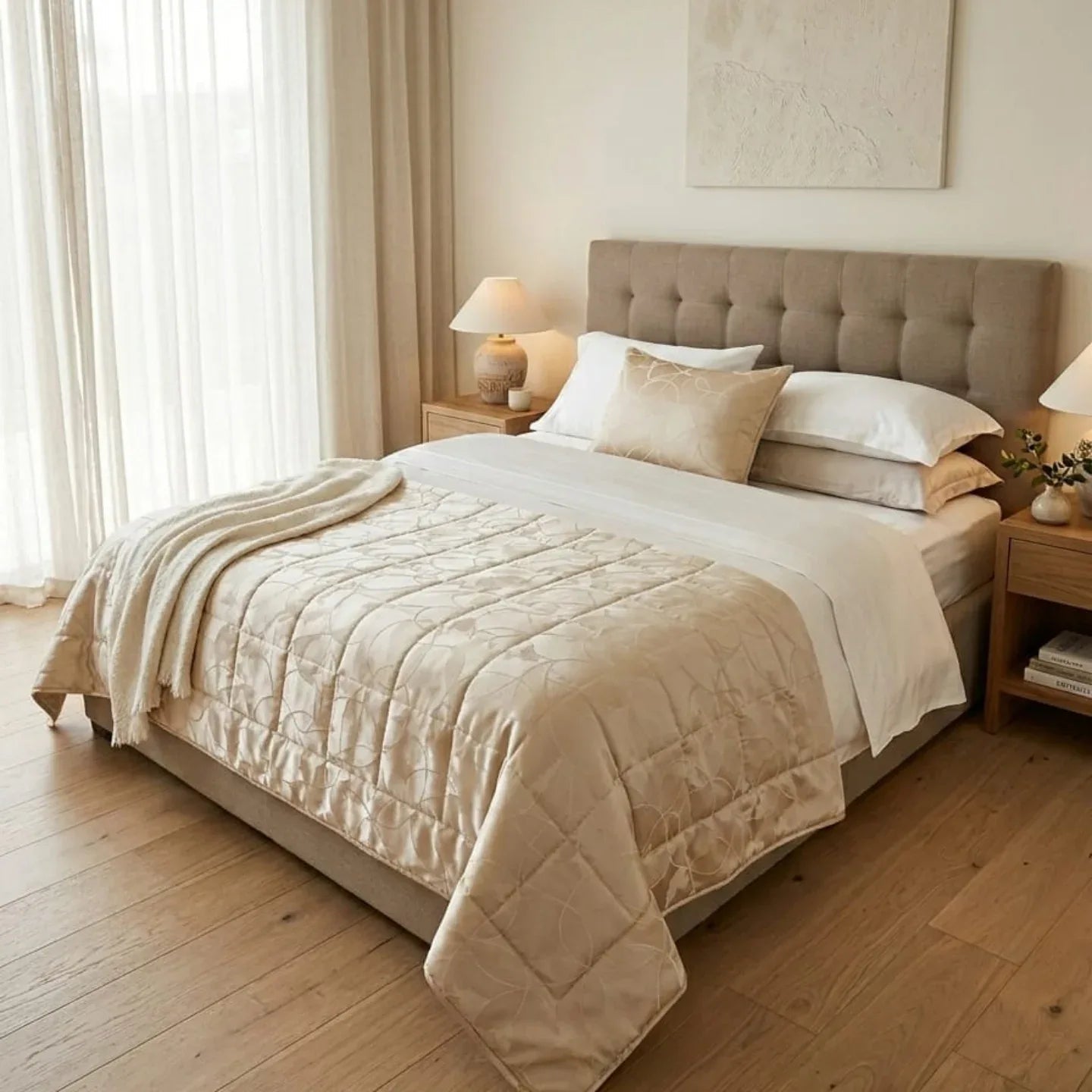 Trapuntino Casa Giulia Egeo Optica Matrimoniale Jacquard - The King Luxury