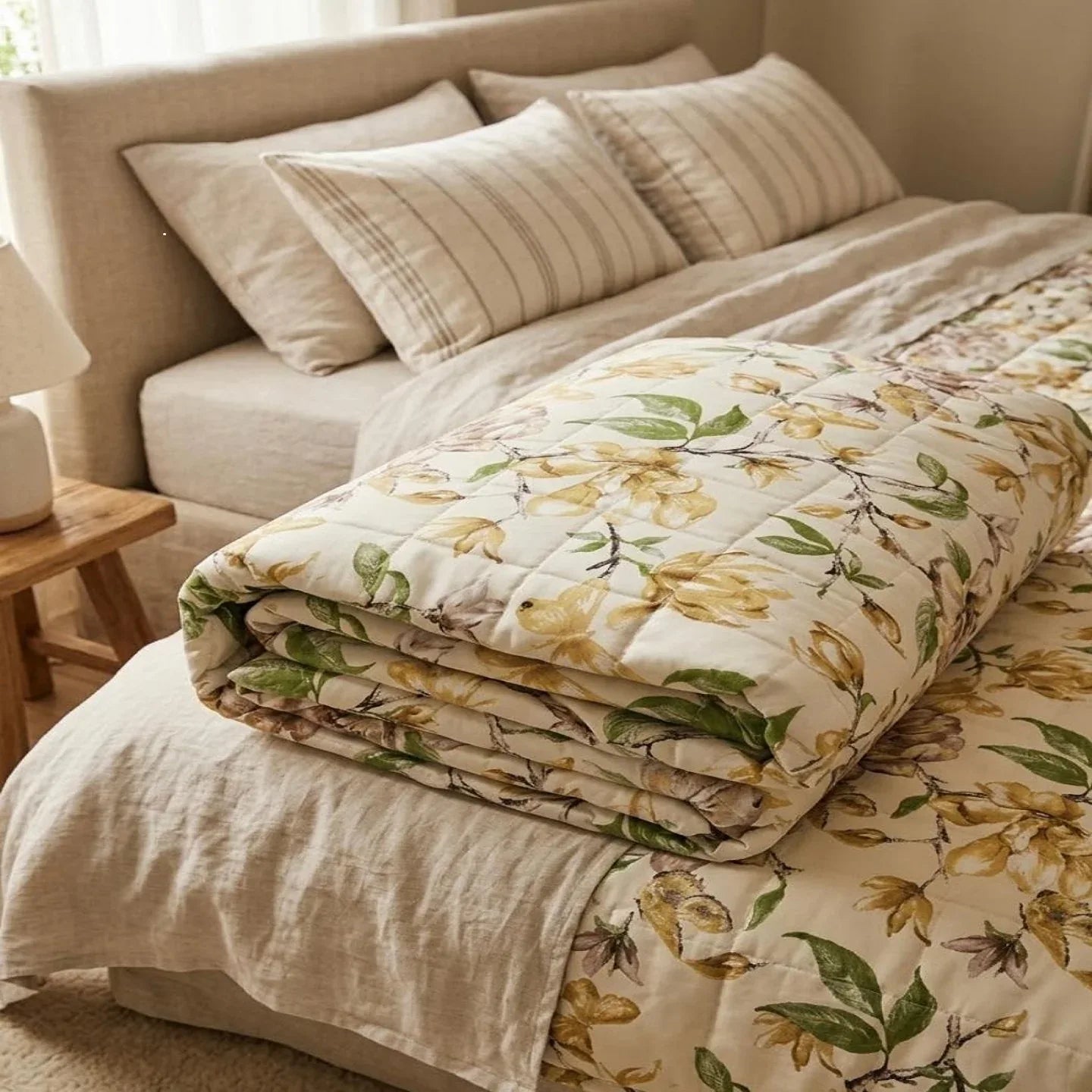 Trapuntino Casa Giulia Tolosa Holland Matrimoniale Raso Cotone - The King Luxury