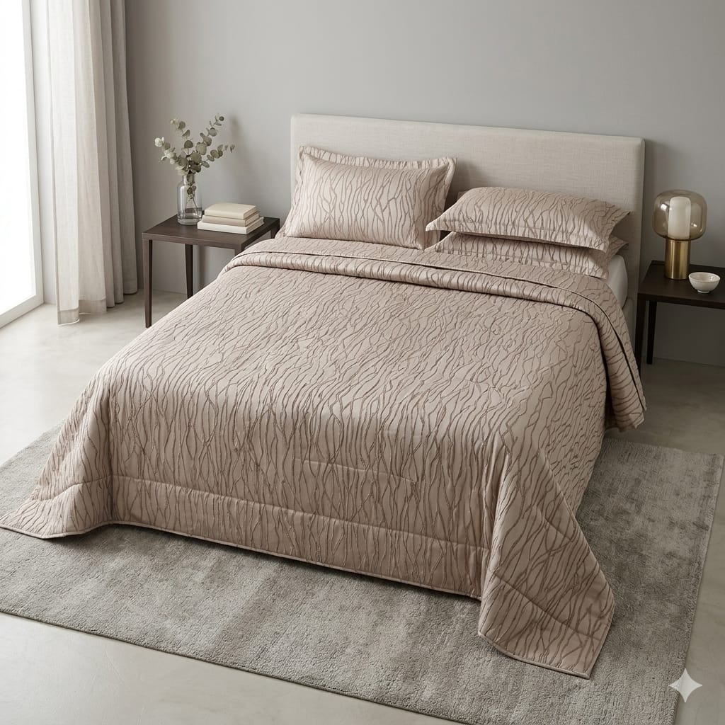 Trapuntino David Oxford Matrimoniale Jacquard - The King Luxury