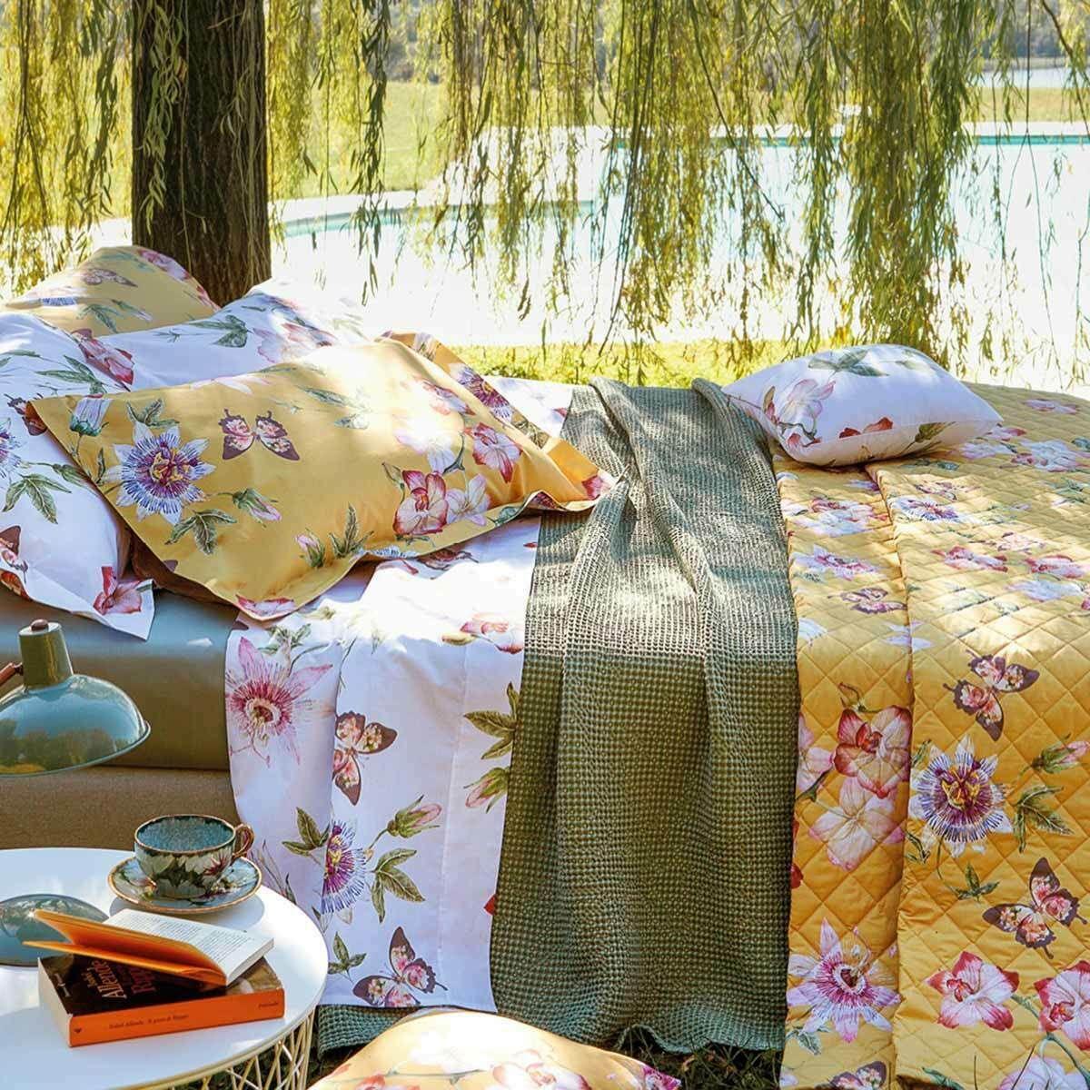 Trapuntino matrimoniale Tessitura Randi Andromeda Matrimoniale Percalle di Cotone - The King Luxury