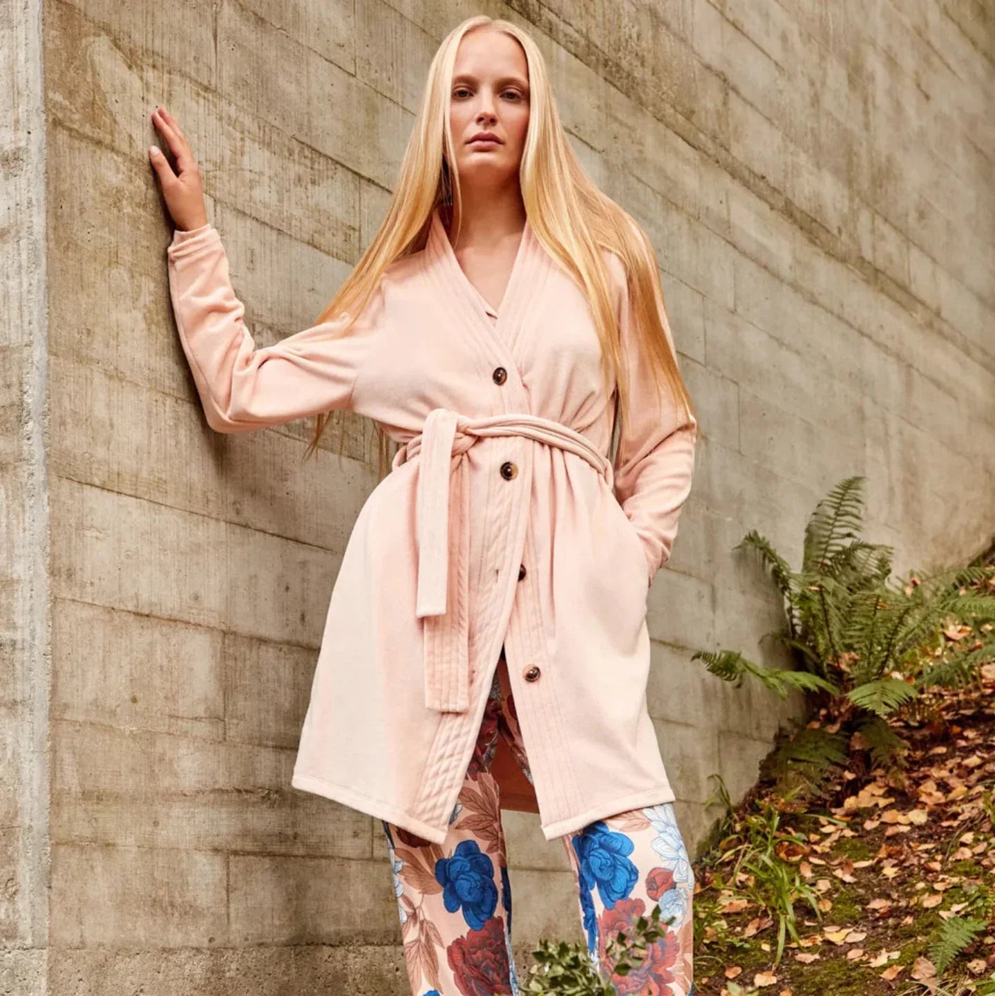 Vestaglia Donna Gisela 2/20303U – Cappotto in Pile Elasticizzato con Bottoni - The King Luxury