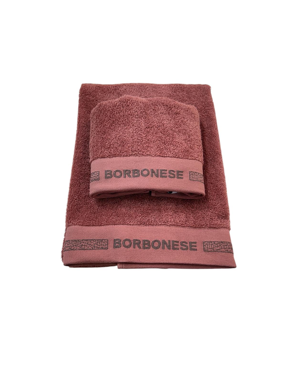 Set Asciugamani 1+1 Lounge OP Borbonese – 100% Spugna di Cotone Made in Italy