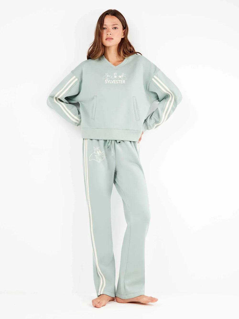 Pigiama Donna Gisela 2/20346S – Set Sylvester in Pile Trapuntato