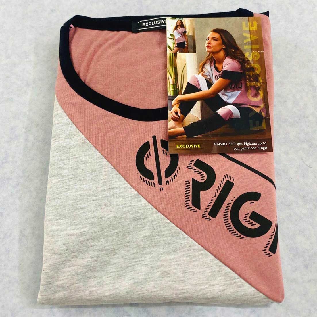 Pigiama Primavera/Estate Donna Exclusive P1459/T M Cotone