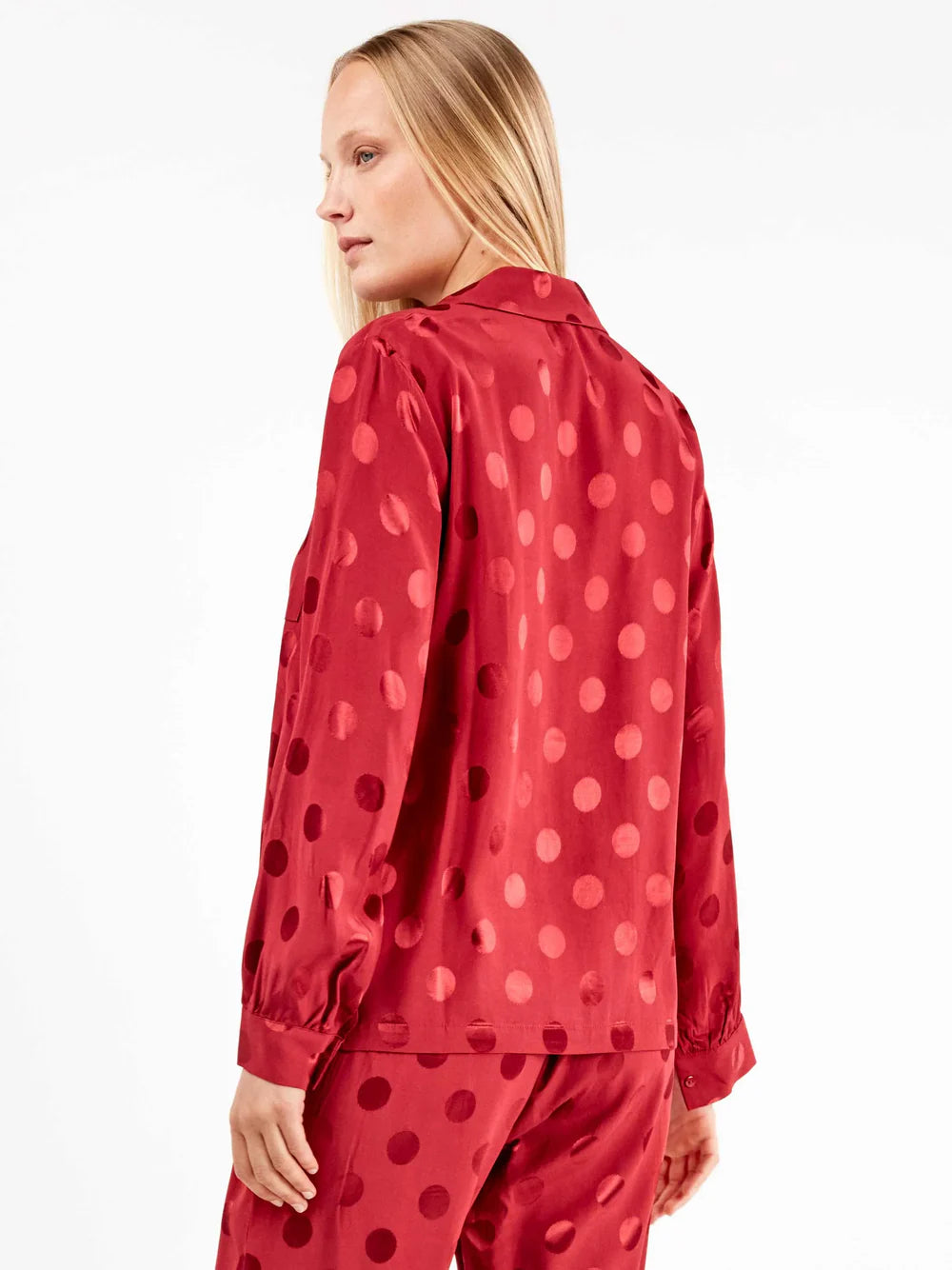 Pigiama Donna Gisela 2/20325S – Camicia e Pantaloni a Pois in Viscosa