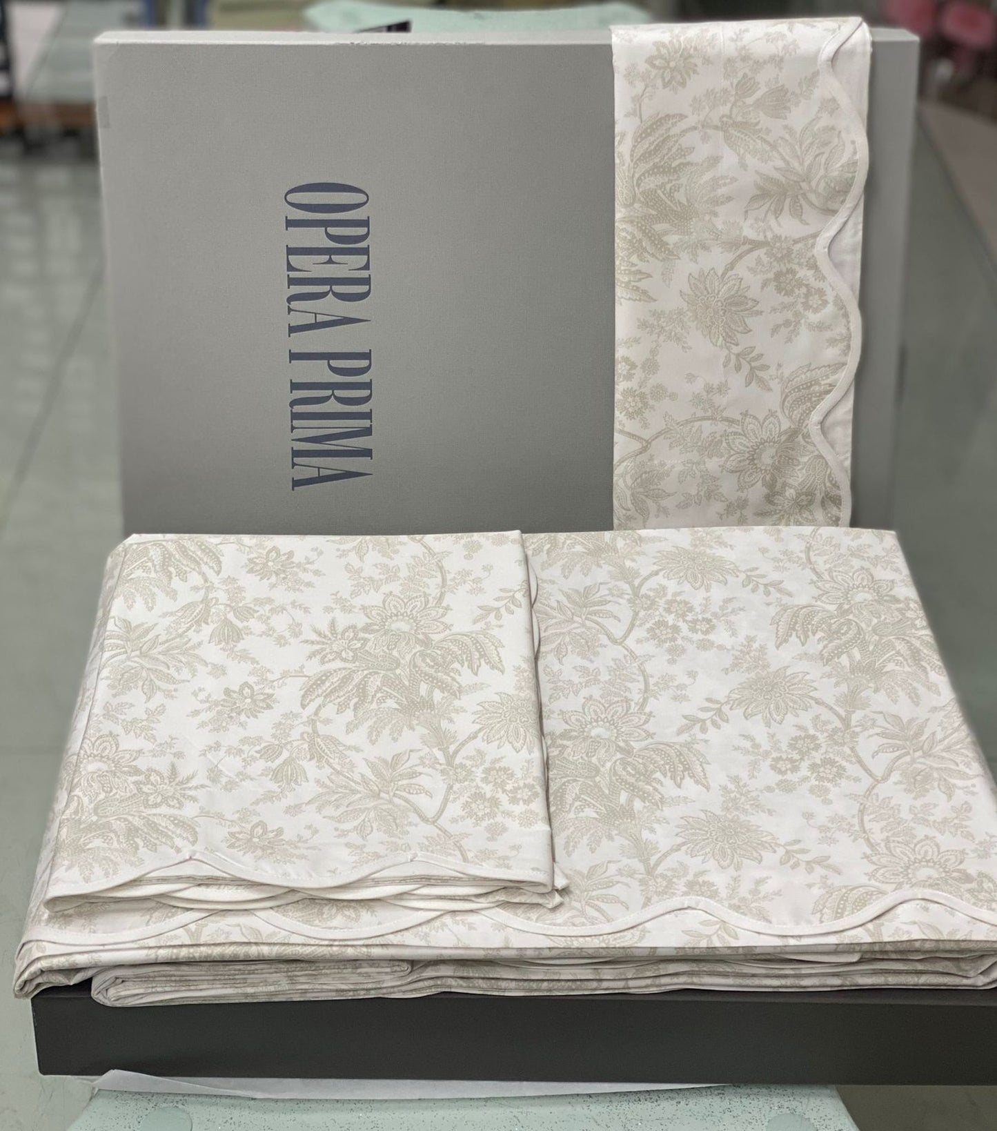 Completo Lenzuola Opera Prima Toile de Joui Matrimoniale Cotone