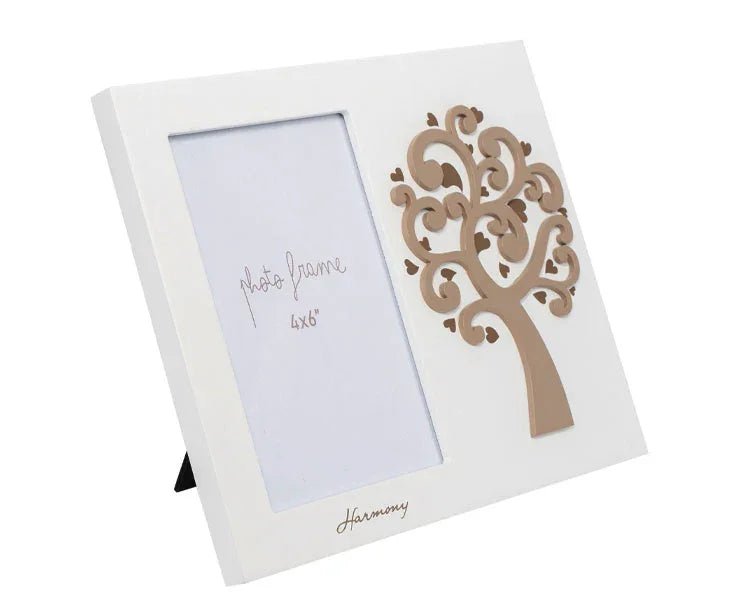 2 Pezzi Matrimonio Harmony Portafoto con albero Mdf - The King Luxury