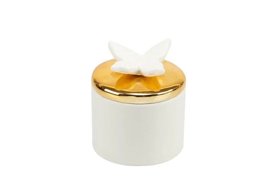 2 Pezzi Matrimonio Harmony Scatola bianca piccola Porcellana - The King Luxury