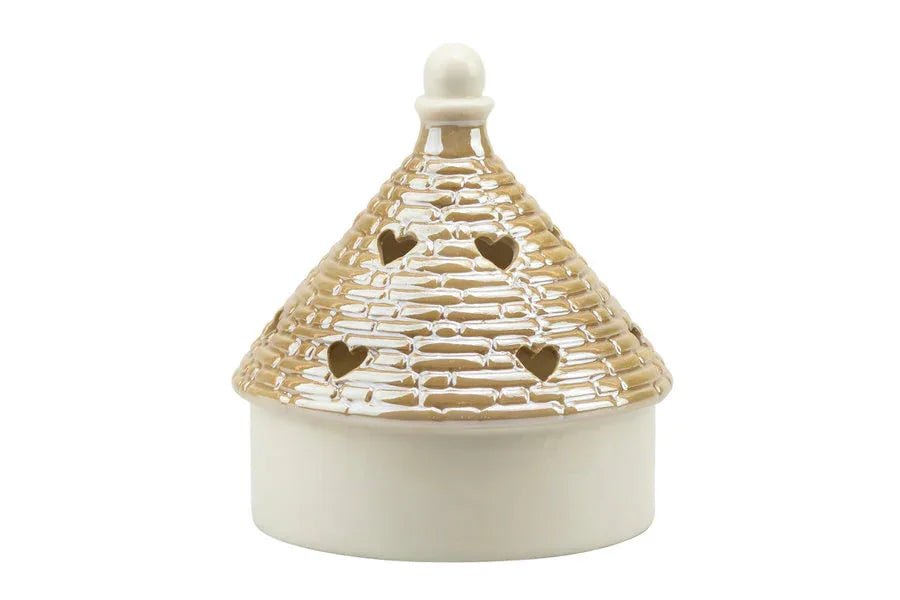 2 Pezzi Matrimonio Harmony Trullo con led medio bianco/tortora Porcellana - The King Luxury