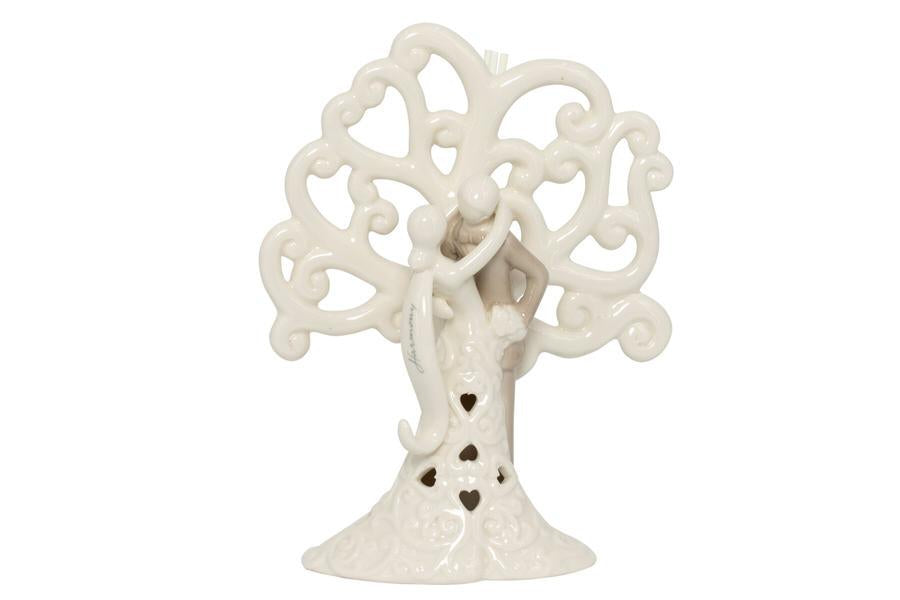 Matrimonio Harmony Profumatore coppia con albero Porcellana