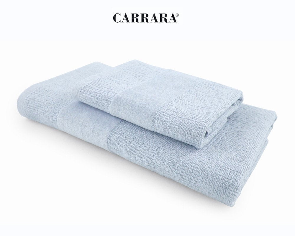 Coppia asciugamani Mirabello Carrara Mood Spugna di Cotone