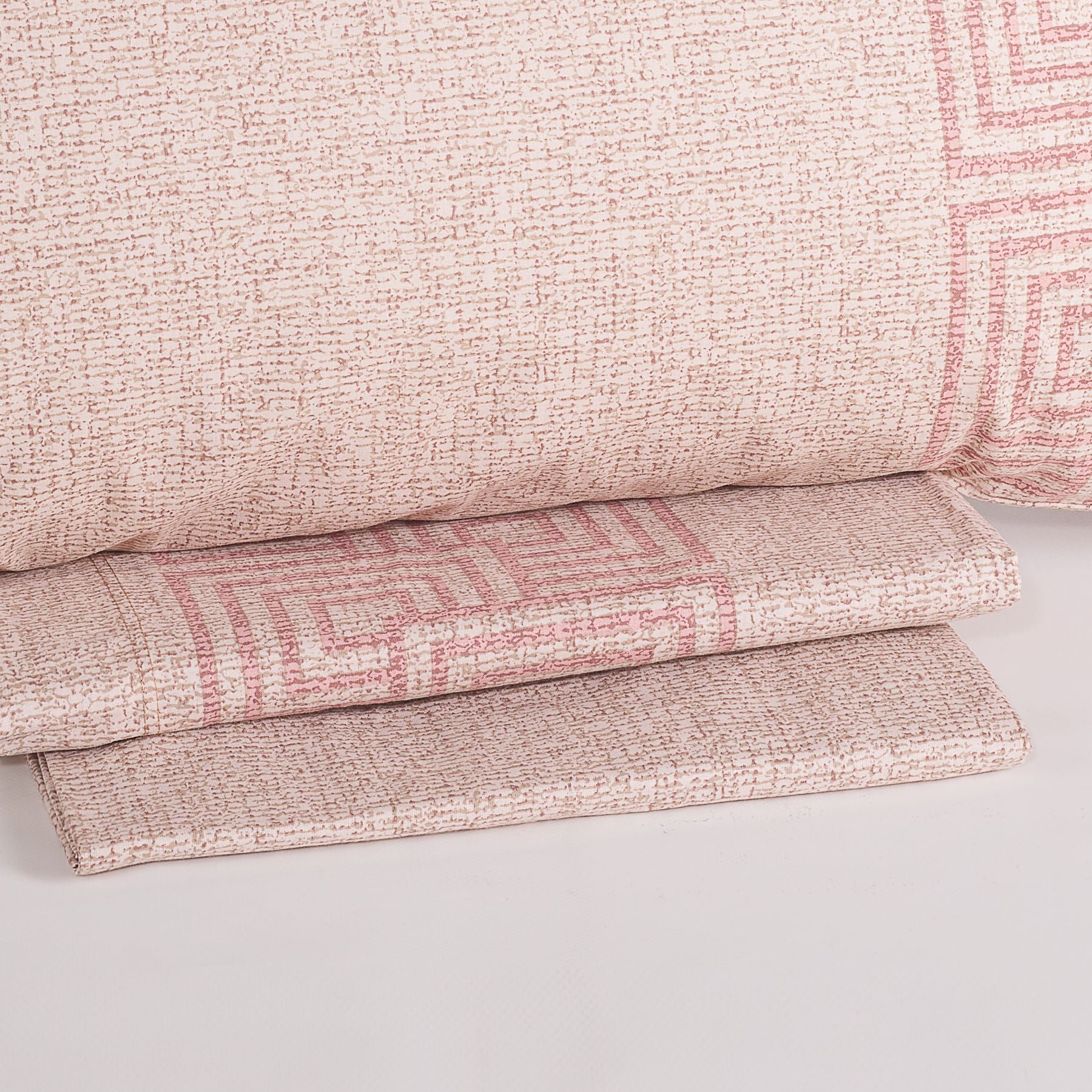 Completo lenzuola singolo Maè Via Roma 60 Plaza in flanella di cotone, con lenzuolo con angoli e federa, ideale per l'inverno