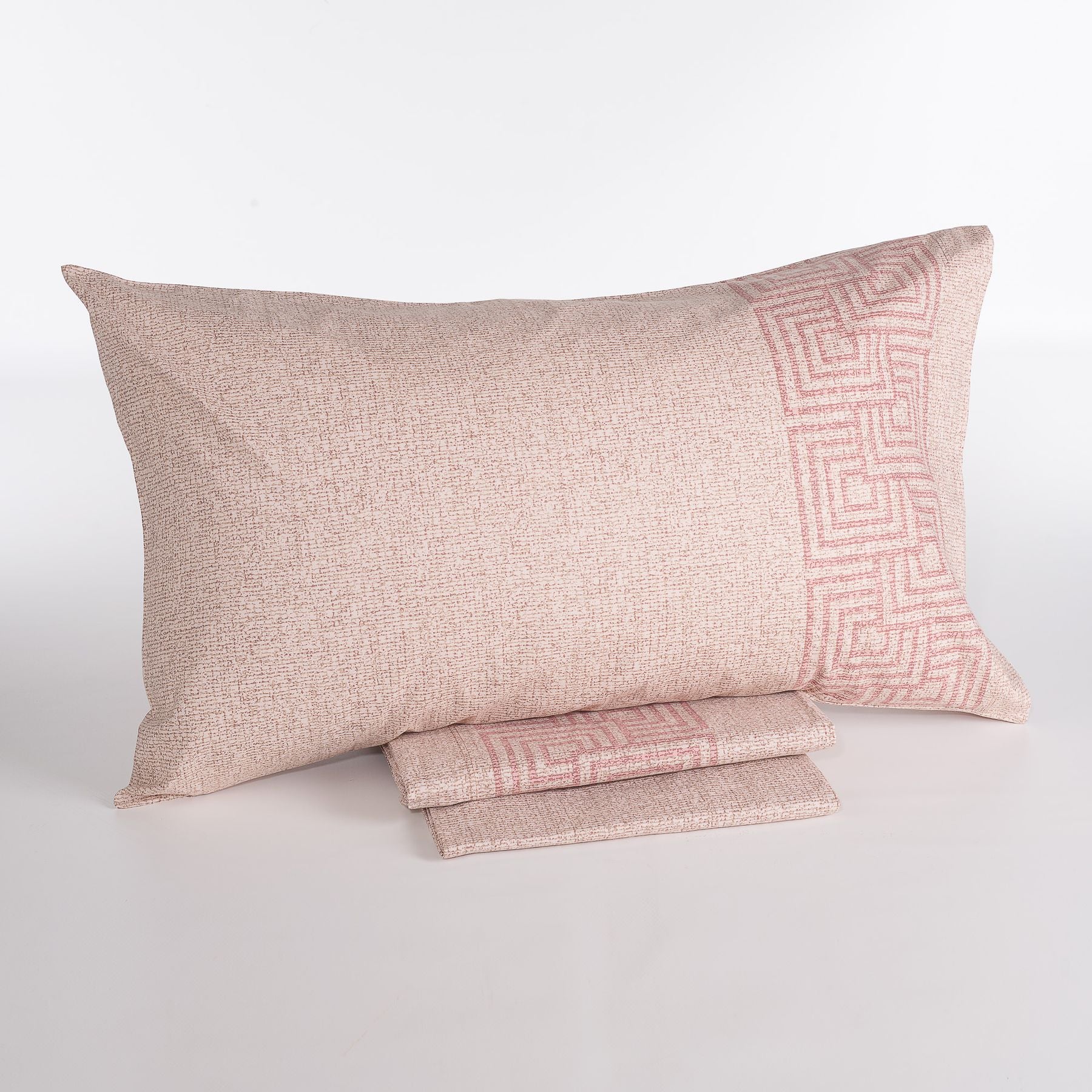 Completo lenzuola singolo Maè Via Roma 60 Plaza in flanella di cotone, con lenzuolo con angoli e federa, ideale per l'inverno