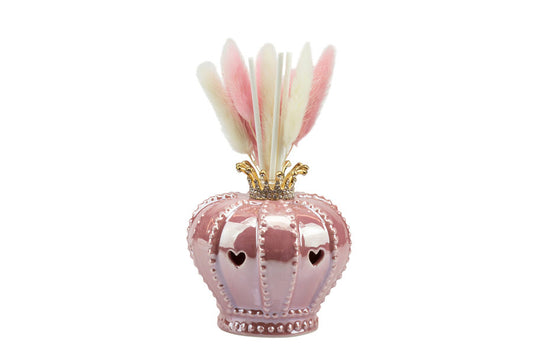 Matrimonio Harmony Profumatore corona in porcellana rosa