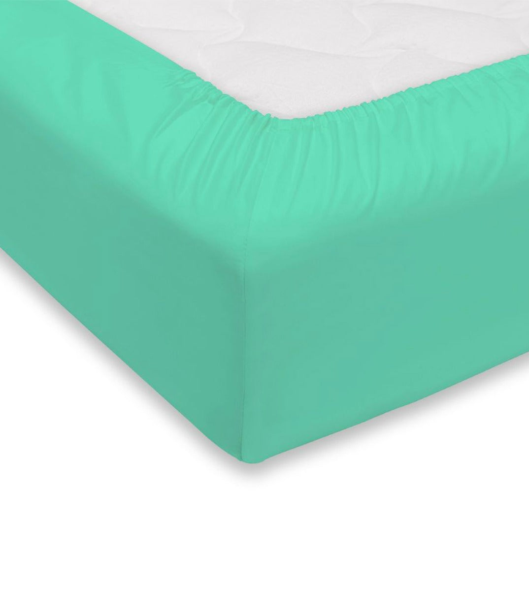 Lenzuolo sotto Maestri Cotonieri tinta unita, cotone mercerizzato 180x200 cm con angoli 27 cm, tessitura 60 fili/cm², elegante e Made in Italy.