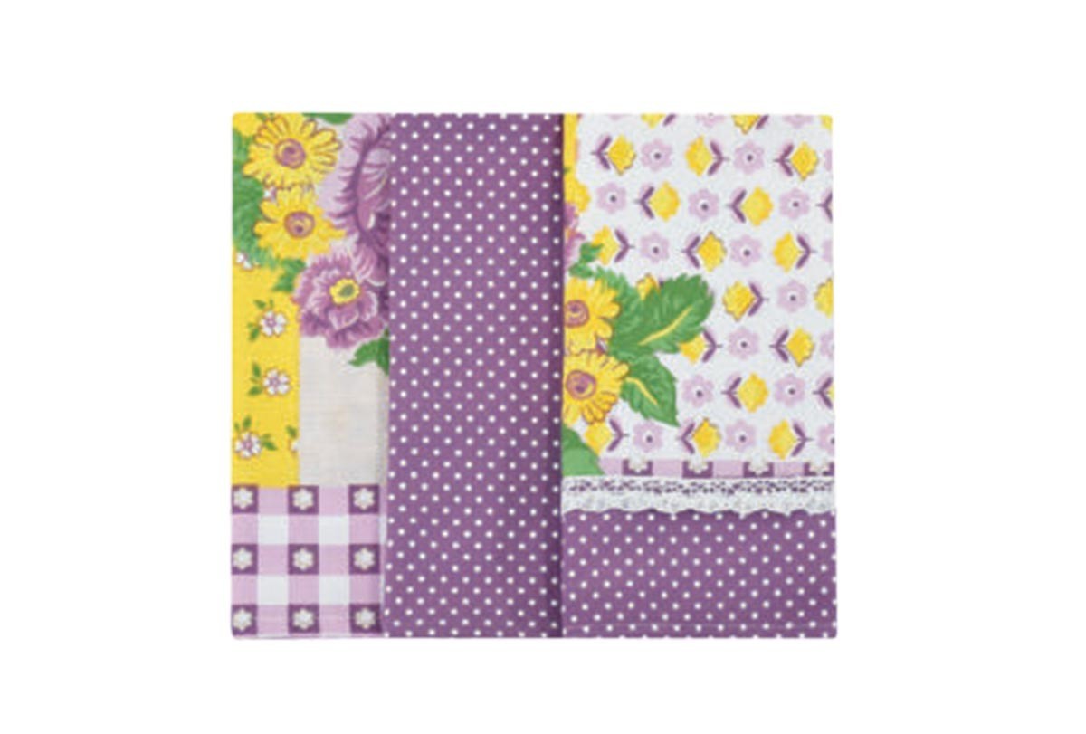 Set strofinacci 3 pz Preziosa Peonia Panama
