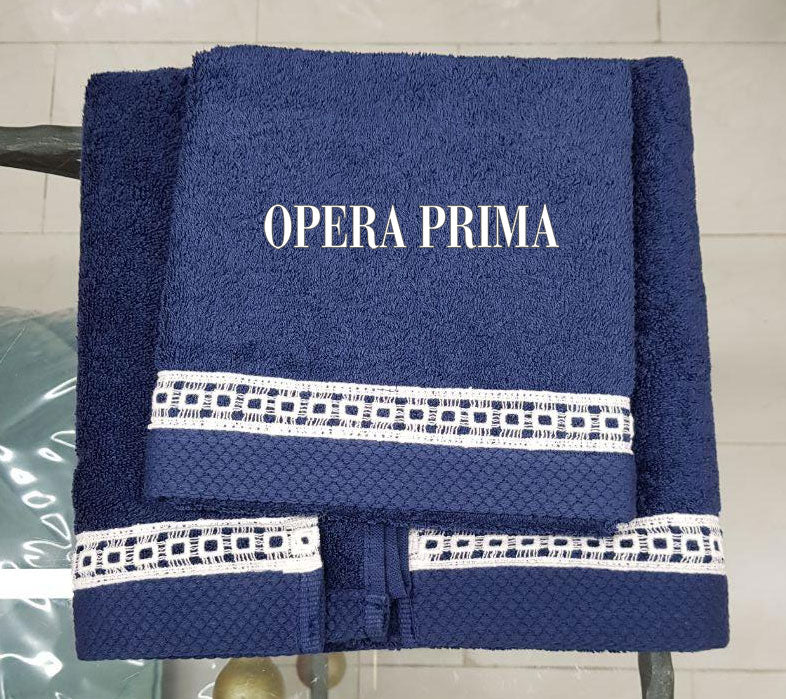 Set Asciugamani Opera Prima Marte Spugna di Cotone