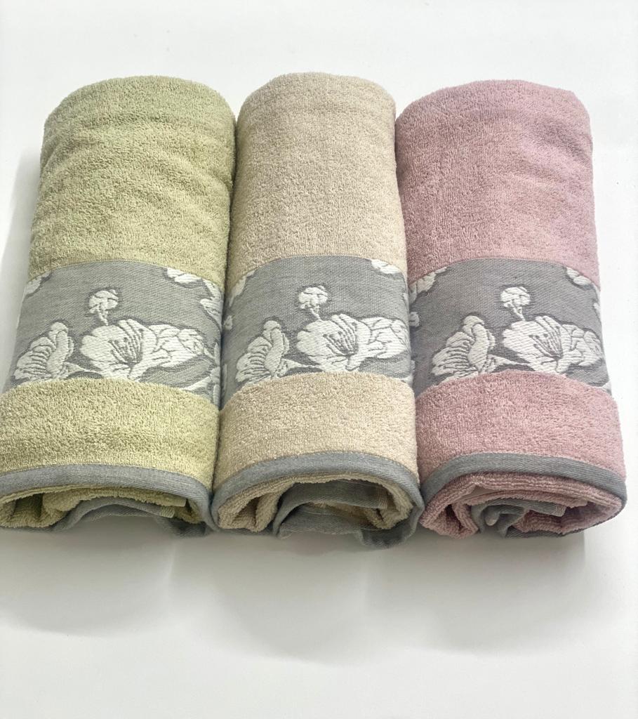 Set Asciugamani 3+3 Vingi Hibiscus Spugna di Cotone