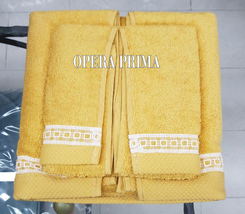 Set Asciugamani Opera Prima Marte Spugna di Cotone