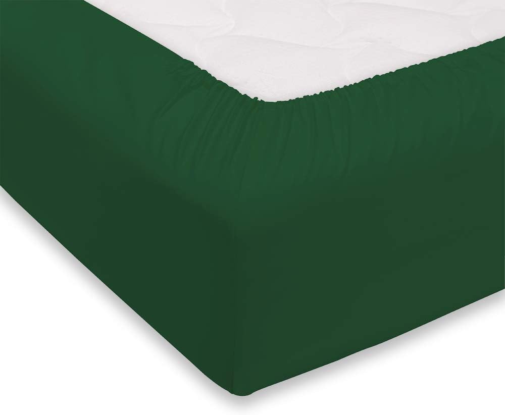 Lenzuolo sotto Maestri Cotonieri tinta unita, cotone mercerizzato 180x200 cm con angoli 27 cm, tessitura 60 fili/cm², elegante e Made in Italy.