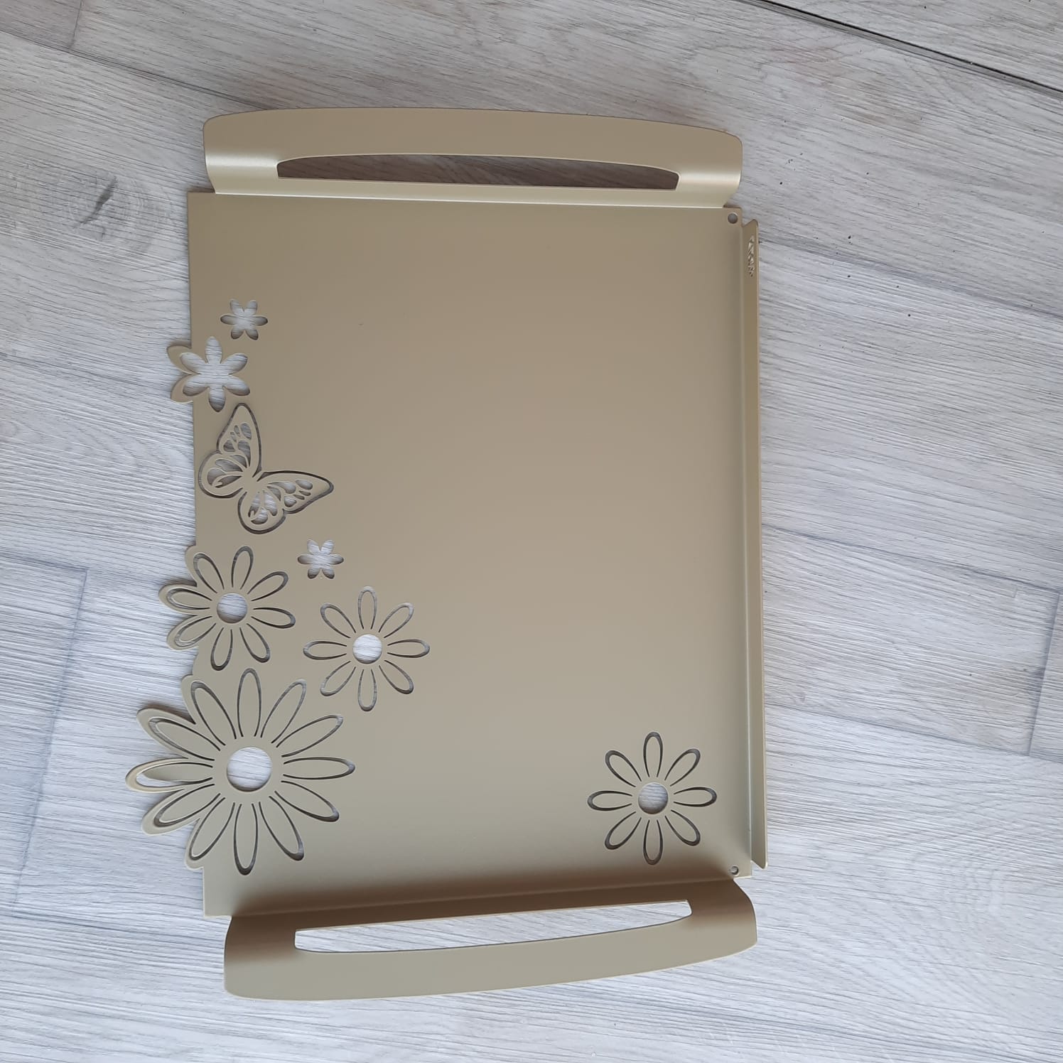 Vassoio grande Arti & Mestieri Margherite  Ferro