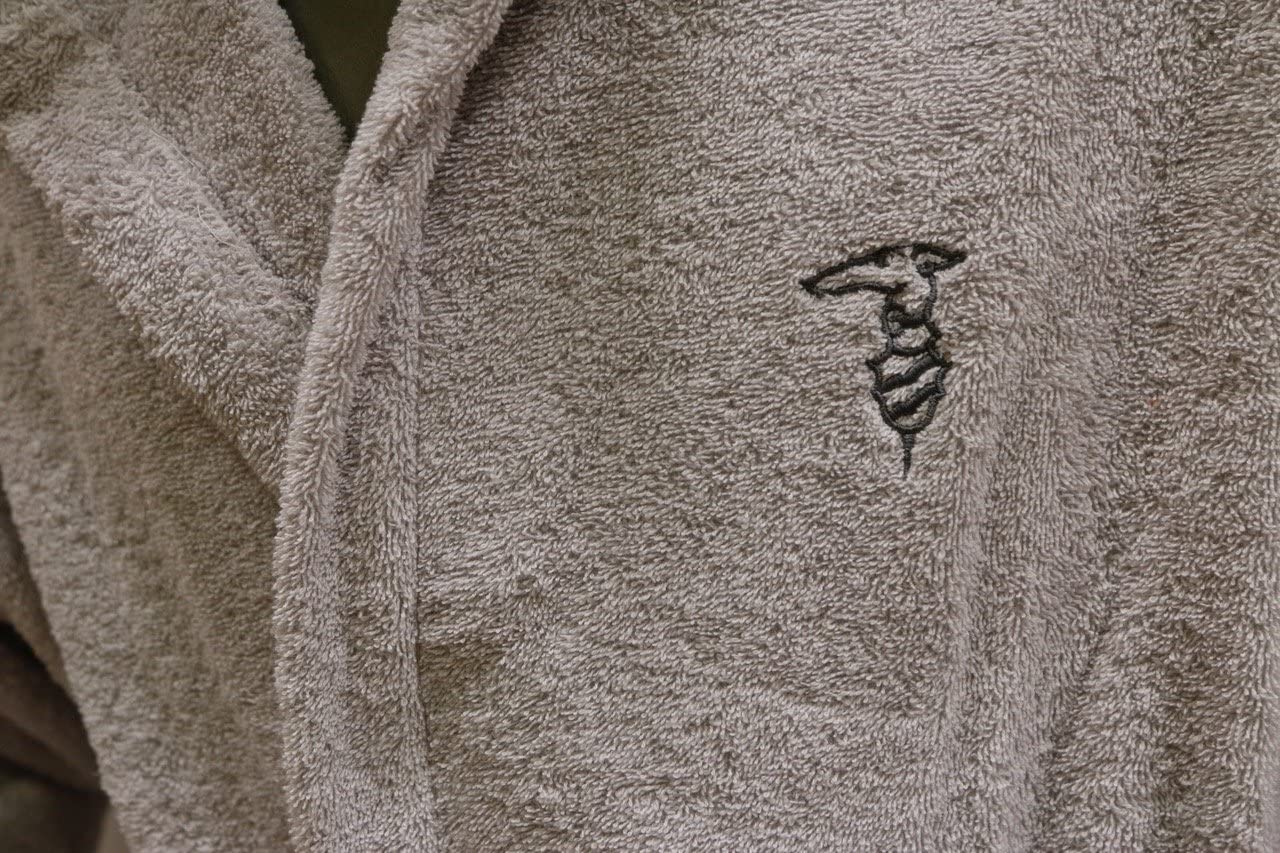 Accappatoio Trussardi Ribbon Cappuccio L/XL Spugna di Cotone