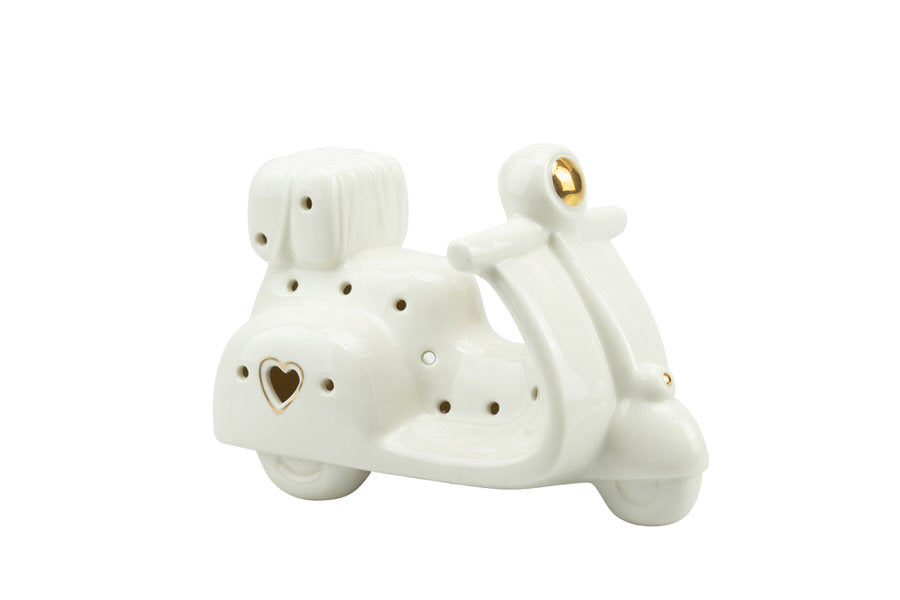Vespa Harmony con cuore oro con led  Porcellana