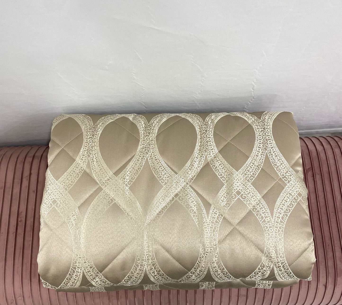 Trapuntino Via Roma 60 Beige 02  Jacquard