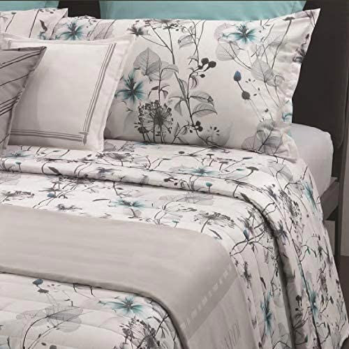 Quilt Matrimoniale Trussardi Urban Flowers Raso di Cotone