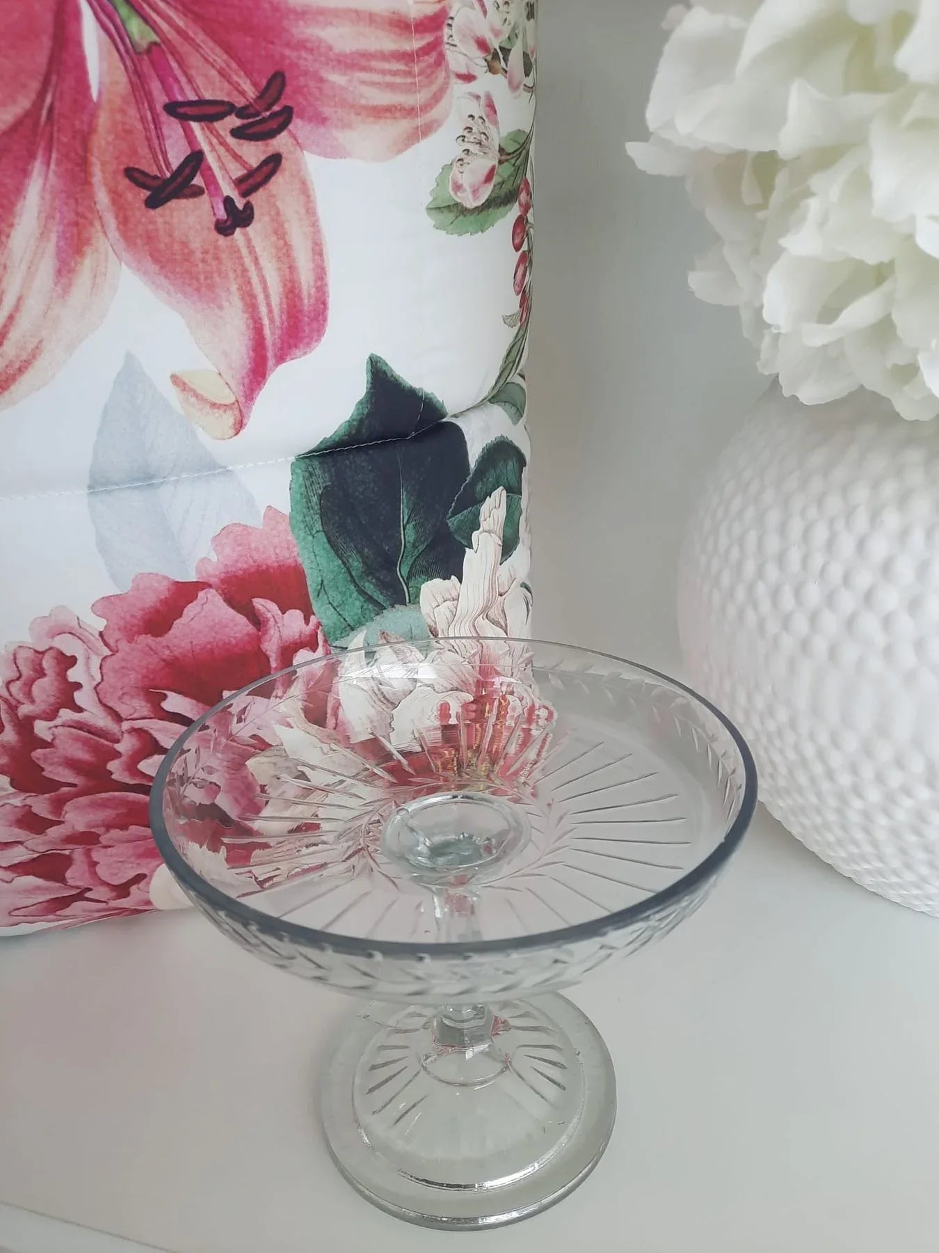 Alzatina Vetro Trasparente Ø17 cm Preziosa Luxury - The King Luxury