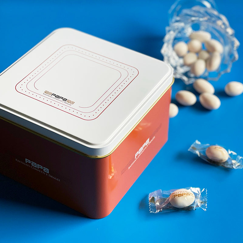 Confetto Papa Imbustato bianco